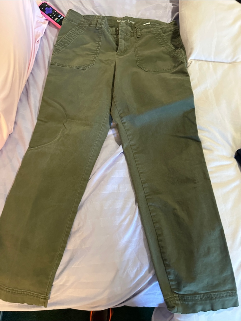 Old Navy Pixie Olive Green Chino Pants